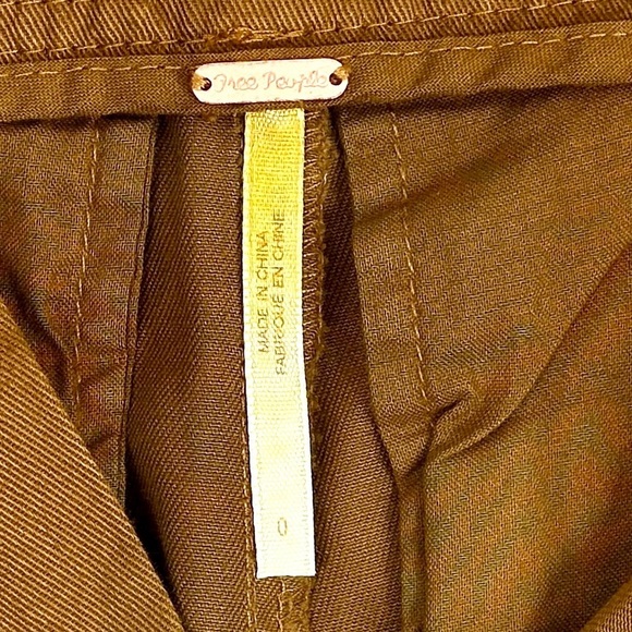 Free People Chino Loose Fit Pleated Pants Y2K Oversized Utility Size 26 - Picture 5 of 10